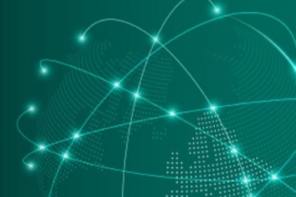 abstract image of world using lights