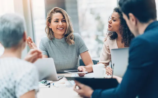 People in a meeting